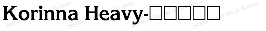 Korinna Heavy字体转换